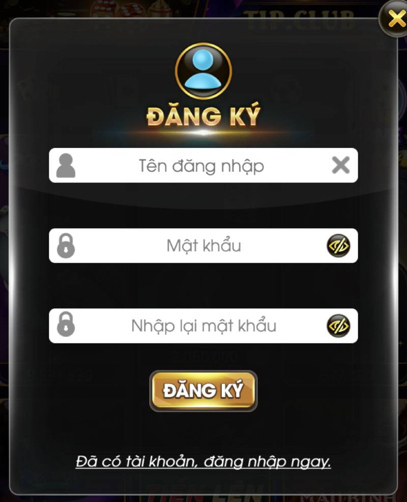 dien thong tin tao tai khoan